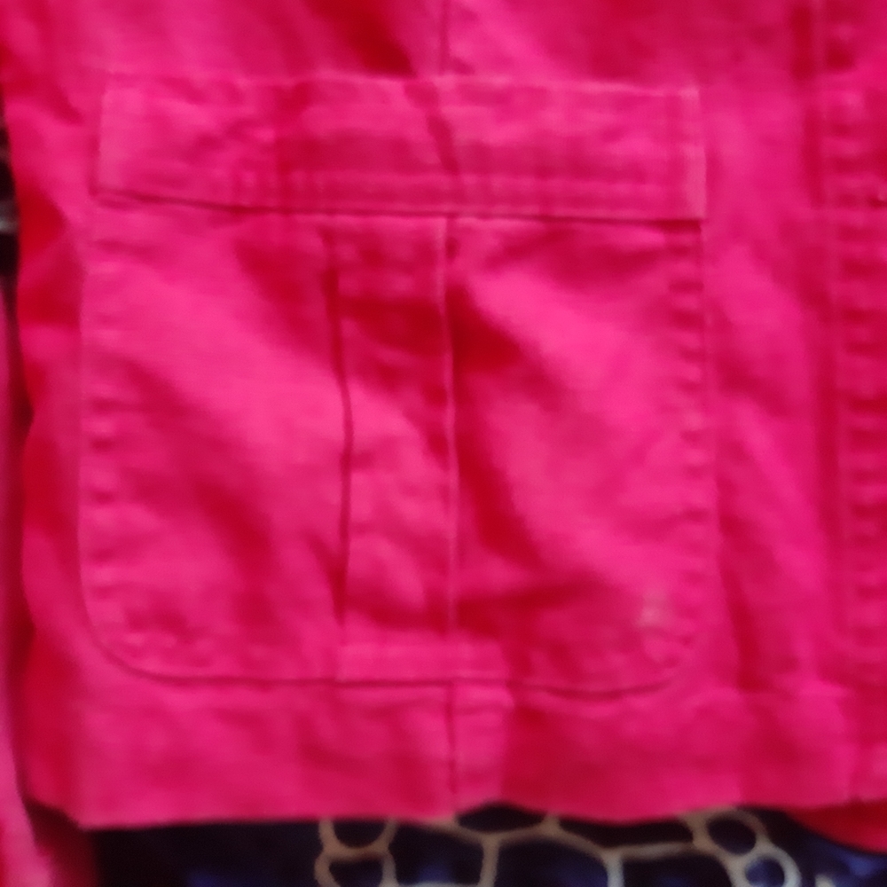 LINEN RASPBERRY JACKET! Charter Club Jacket P/S Raspberry ☆ - Picture 5 of 11